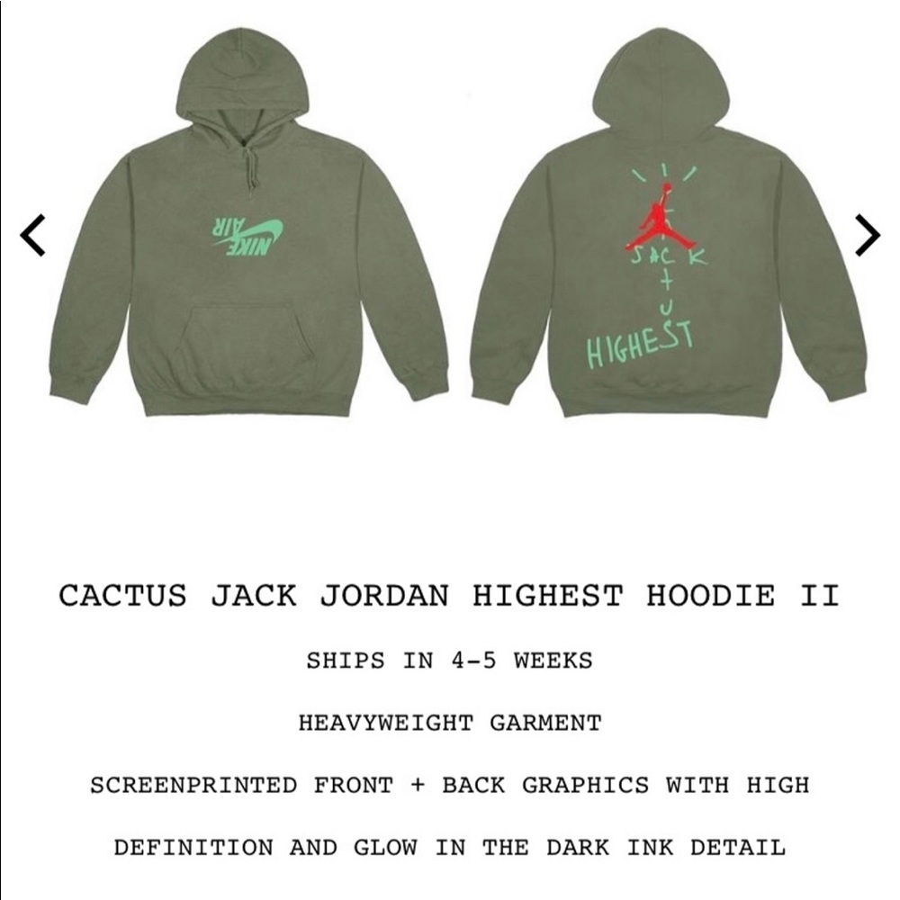 Cactus Jack Jordan Highest Hoodie II